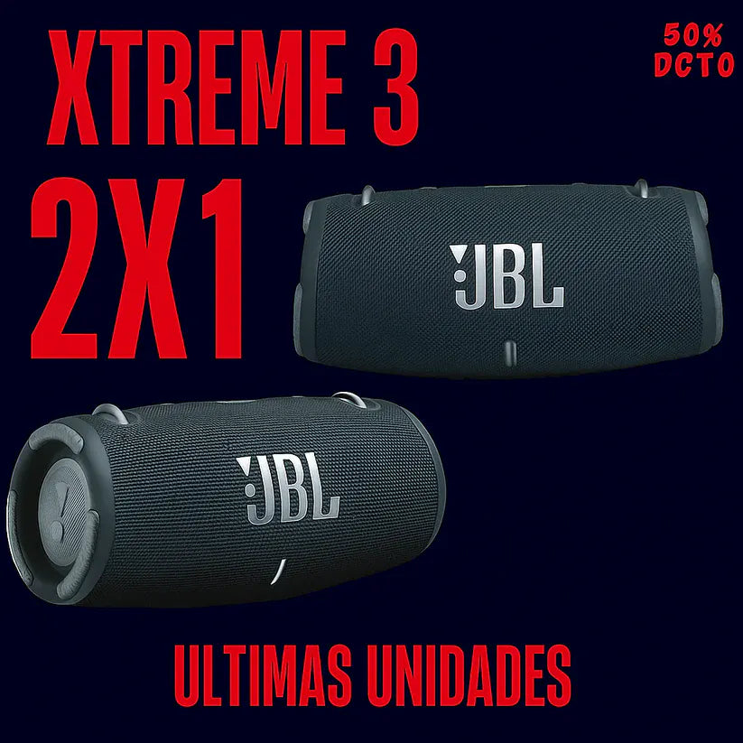 🤑 BOCINA JBL XTREME 3 🔊 PROMO 2x1 🏷️ ¡Aprovecha el Último Stock!